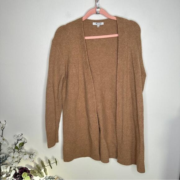 MADEWELL Cozy Walker Merino Wool Alpaca Blend Heather Timber Camel Tan {NN42} - Picture 2 of 6